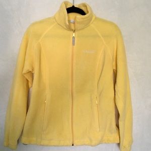Columbia Dandelion Yellow Full Zip Fleece Jacket